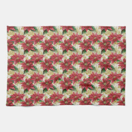 Paño De Cocina Holiday Poinsettia