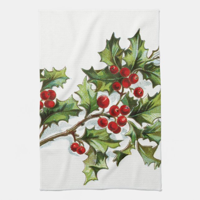 Paño De Cocina HollyBerries 001 (Vertical)