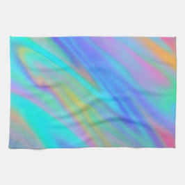 Paño De Cocina Holograma lujoso de lujo azul violeta