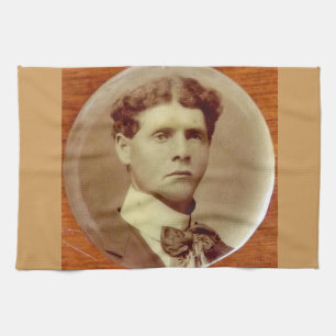 Paño De Cocina hombre atractivo sepia victoriano