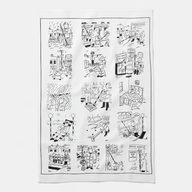 Paño De Cocina Hombre del pop: Selección de Personalizados divert (Vertical)