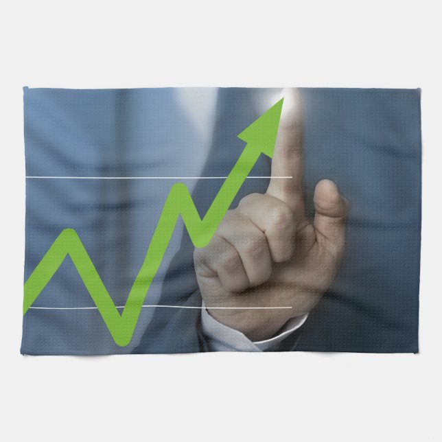 Paño De Cocina Hombre mostrando el concepto de pantalla táctil de (Horizontal)