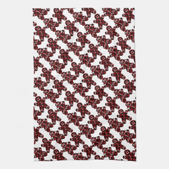 Paño De Cocina Hombre y mujer con pan de jengibre (Vertical)