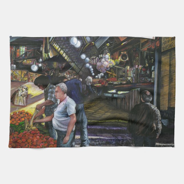 Paño De Cocina Hombres de Comercio, Jerusalén (Horizontal)