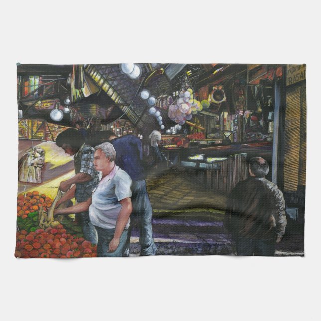 Paño De Cocina Hombres de Comercio, Jerusalén (Horizontal)