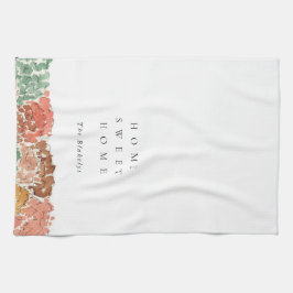 Paño De Cocina Home Sweet Home Watercolor Autumn Trees