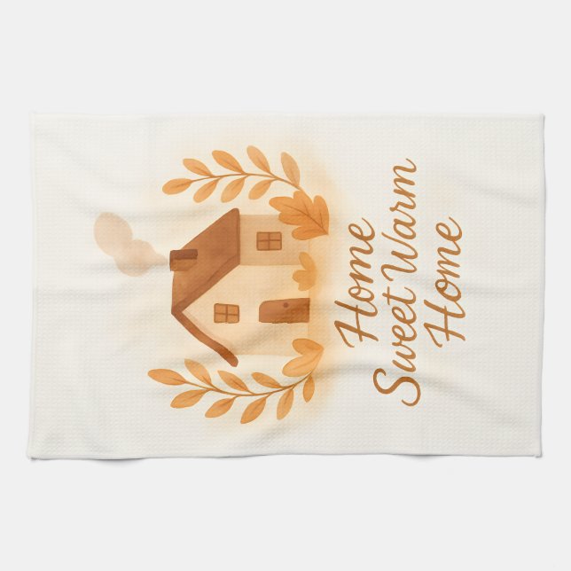 Paño De Cocina Home sweet warm home  (Horizontal)