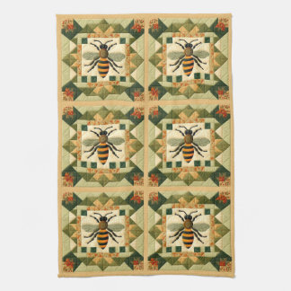 Paño De Cocina Honeybee Faux Quilt