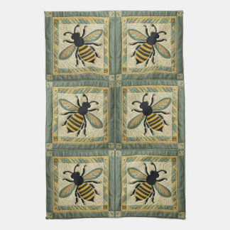 Paño De Cocina Honeybee Faux Quilt Two
