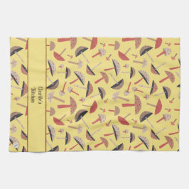 Paño De Cocina Hongos hongos hongos de hongos de hongos de medio 