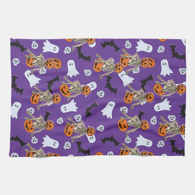 Paño De Cocina Hora de Halloween (Horizontal)