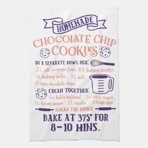 Paño De Cocina Hornear, Chocolate Chip Cookie Receta Cocina Toall