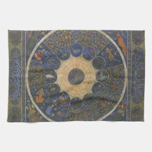 Paño De Cocina Horóscopo de gobernantes de época, zoológico islám