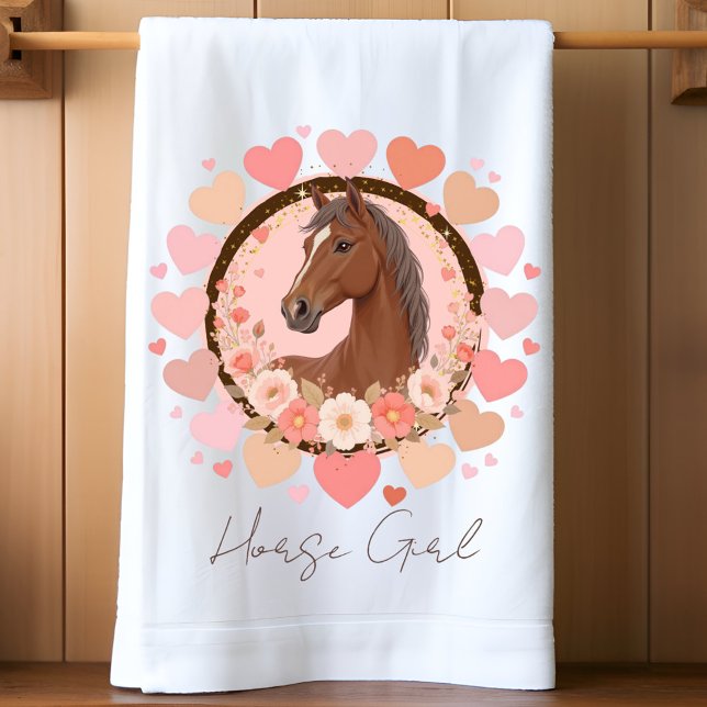 Paño De Cocina Horse Girl Valentine (Celebrate in style with this charming birthday invitation featuring a beautiful horse design. 
)