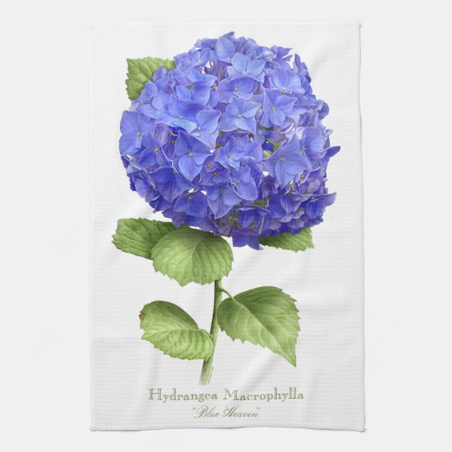 Paño De Cocina Hortensia Azul (Vertical)