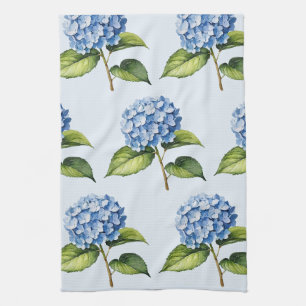 Paño De Cocina Hortensia floral acuarela elegante de moda