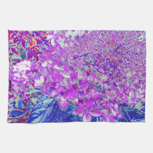 Paño De Cocina Hortensia Limelight Morada y Azul Elegante