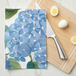 Paño De Cocina Hortensias Azules | Hermoso Arbusto Floral
