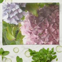 Hortensias malvas y rosadas