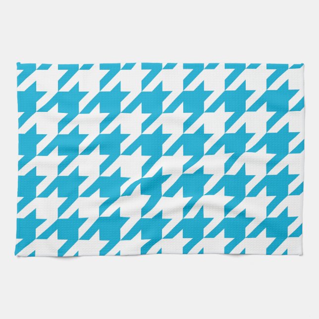 Paño De Cocina Houndstooth azul (Horizontal)