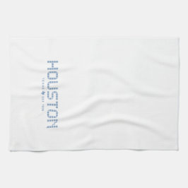 Paño De Cocina Houston Tile, Blue Tile, Houston Texas