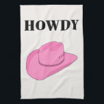 Paño De Cocina Howdy Cowboy Gorra Pink<br><div class="desc">Howdy - Gorra Vaquero - rosa.</div>