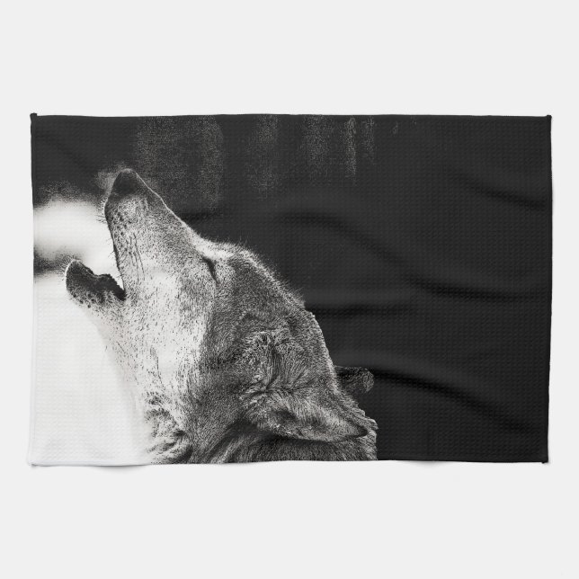 Paño De Cocina Howling Wolf (Horizontal)
