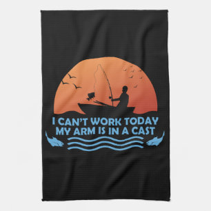 Paño De Cocina Hoy no puedo trabajar mi brazo está en un mástil