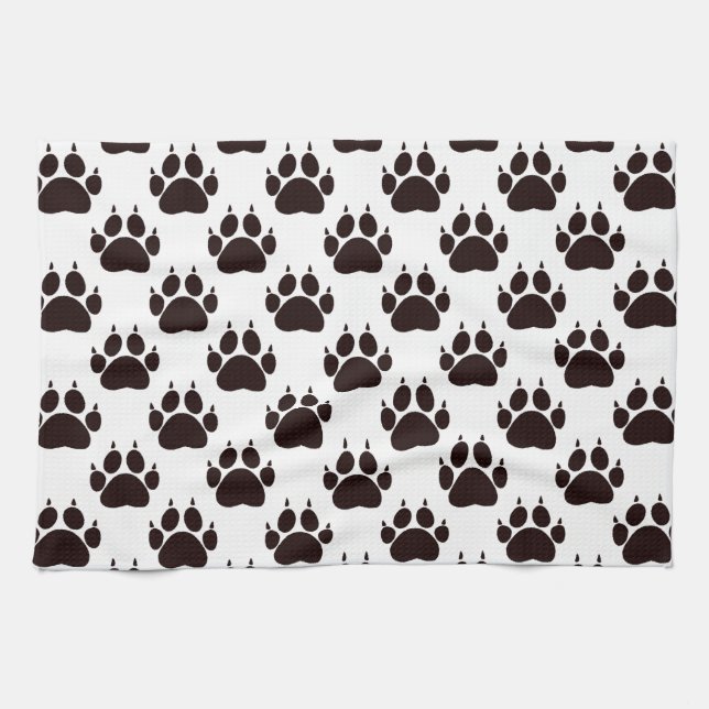 Paño De Cocina Huellas de Garras de Gato (Horizontal)