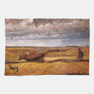 Paño De Cocina Huesos de Búfalo Arados por Harvey Thomas Dunn