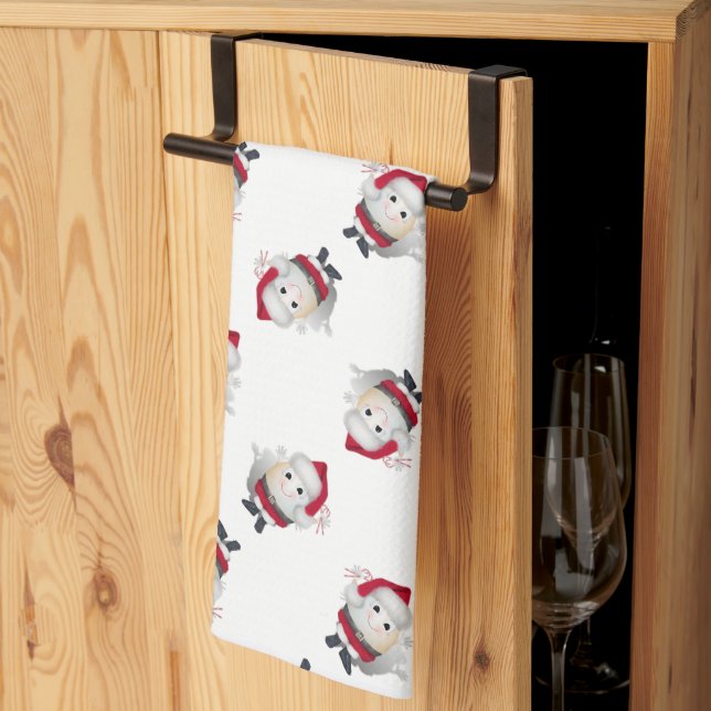 Paño De Cocina Huevo de Santa Navidad (Pliegue de tercios)