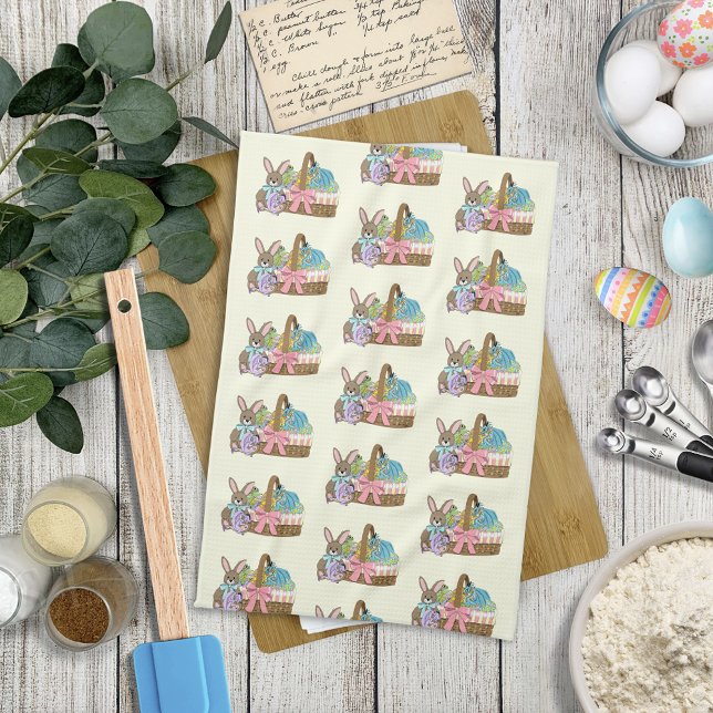 Paño De Cocina Huevos de la cesta de pascua (Subido por el creador)