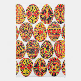 Paño De Cocina Huevos de Pysanki Pascua