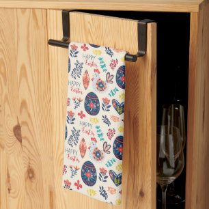 Paño De Cocina Huevos escandinavos Chicks Floral Garden Pascua