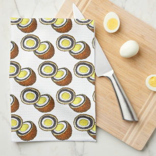 Paño De Cocina Huevos Scotch con hervido duro Reino Unido