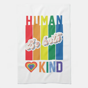 Paño De Cocina Humano Ser amable Arcoiris LGBTQ