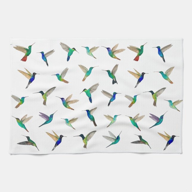Paño De Cocina Hummingbirds Tropical (Horizontal)