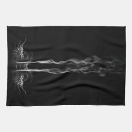 Paño De Cocina Humo de dragón negro