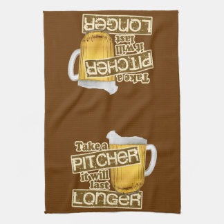 Paño De Cocina Humor de consumición de la cerveza divertida