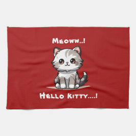 Paño De Cocina Humor divertido de catas de gato lindo