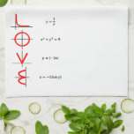 Paño De Cocina Humor nervioso | Math and Science Geek Love Graph<br><div class="desc">¡Los nervios también necesitan amor! Un diseño de humor de ecuaciones matemáticas geniales, geek (casi exacto) perfecto para cualquier geek científico. La tipografía moderna de escritura con letras a mano con letras en el cepillo, que incluye un guión casual con letras a mano, es una excelente manera de divertirse en...</div>