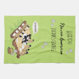 Paño De Cocina Humor oscuro Personalizado nativo americano de Acc