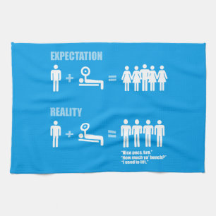 Paño De Cocina Humor para construcción de cuerpos - Expectativa v