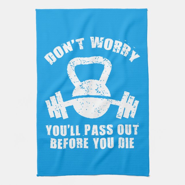 Paño De Cocina Humor WOD - Pase Antes De Morir. Graciosidad (Vertical)