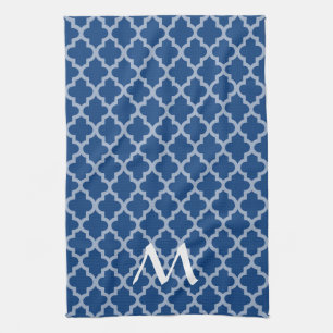 Paño De Cocina Humores marroquíes mediterráneos Quatrefoil con