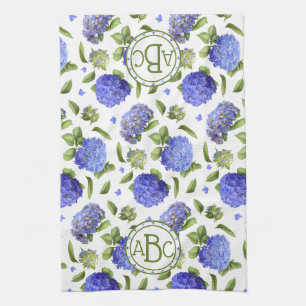 Paño De Cocina Hydrangeas azules
