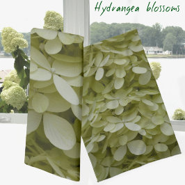 Paño De Cocina Hydrangeas Elegant Celadon Green Flowers