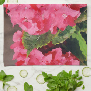 Paño De Cocina Hydrangeas rosa