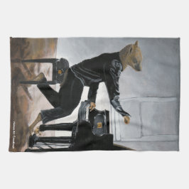 Paño De Cocina Hyena Piano Music Player Fantasy Art Kitchen Toall