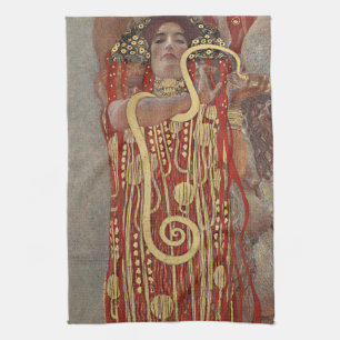 Paño De Cocina Hygieia de Gustav Klimt, Arte Nouveau antiguo